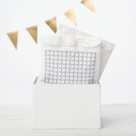 Weiße symmetrische Prüfmuster Geschenktütchen (Party)