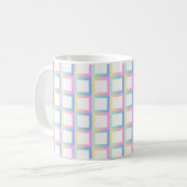 Weiße symmetrische Prüfmuster Kaffeetasse (Vorderseite Links)