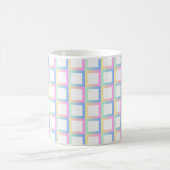 Weiße symmetrische Prüfmuster Kaffeetasse (Mittel)
