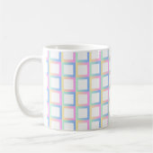 Weiße symmetrische Prüfmuster Kaffeetasse (Links)