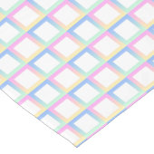 Weiße symmetrische Prüfmuster Kurzer Tischläufer (Ecke)