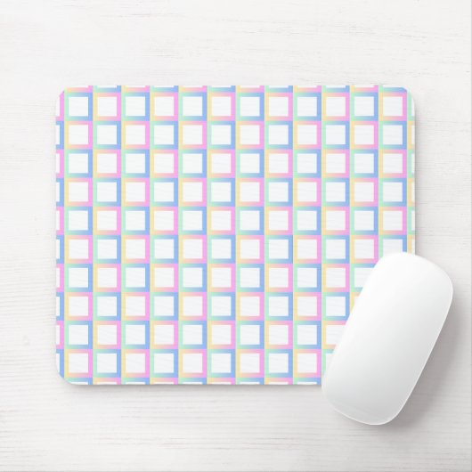 Weiße symmetrische Prüfmuster Mousepad (Mit Mouse)