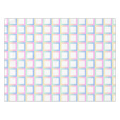 Weiße symmetrische Prüfmuster Tischdecke (Vorderseite (Horizontal))