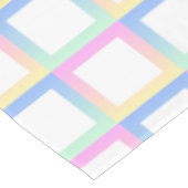 Weiße symmetrische Prüfmuster Tischdecke (Schrägansicht)