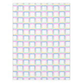 Weiße symmetrische Prüfmuster Tischdecke (Vorderseite)