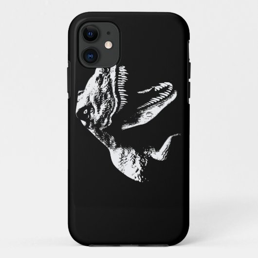 Weiße T Rex Case-Mate iPhone Hülle (Rückseite)