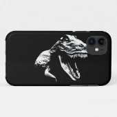 Weiße T Rex Case-Mate iPhone Hülle (Rückseite (Horizontal))