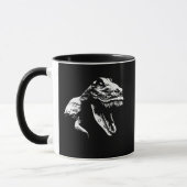 Weiße T Rex Tasse (Links)