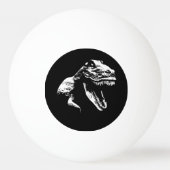 Weiße T Rex Tischtennisball (Rückseite)