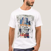 Weiße T-Shirt-Buddha-Hand T-Shirt (Vorderseite)