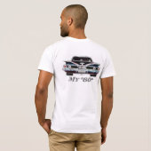 Weiße T-Shirt der Männer, Chevrolet Bel Air Sedan (Schwarz voll)