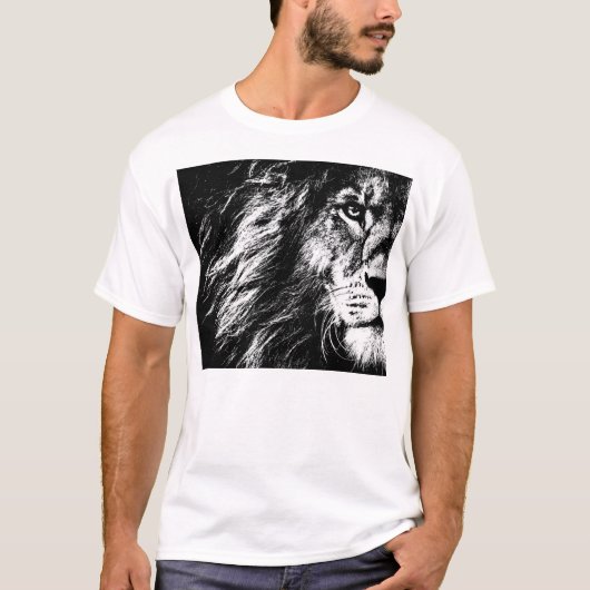 Weiße T - Shirt für Männer Modernes, elegantes Löw (Vorderseite)