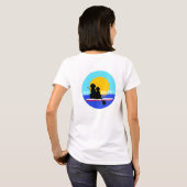 Weiße T - Shirt SUP Annapolis Hunde (Schwarz voll)