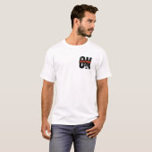 Weiße T-Shirts mit halben Ärmeln (Vorne ganz)