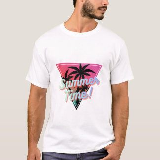 Weiße T-Shirts mit halben Ärmeln für Männer im Som