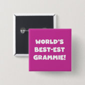 Weiße T-Shirts und Geschenke des Gut-est Grammie d Button (Vorne & Hinten)