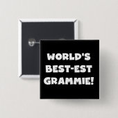 Weiße T-Shirts und Geschenke des Gut-est Grammie d Button (Vorne & Hinten)