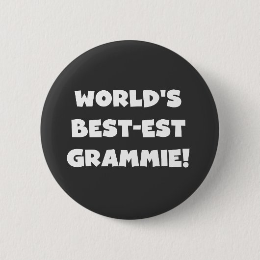 Weiße T-Shirts und Geschenke des Gut-est Grammie d Button (Vorderseite)