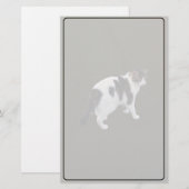 Weiße Tablette mit dunklen Pflastern Briefpapier (Vorne/Hinten)