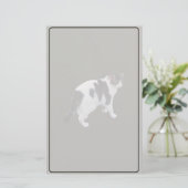 Weiße Tablette mit dunklen Pflastern Briefpapier (Stehend Vorderseite)