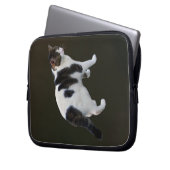Weiße Tablette mit dunklen Pflastern Laptopschutzhülle (Vorderseite Links)