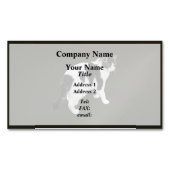 Weiße Tablette mit dunklen Pflastern Magnetische Visitenkarte (Vorderseite)