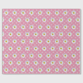 Weiße Tageszeitungen zu Polka Dots Geschenkpapier (Flach)