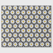 Weiße Tageszeitungen zu Polka Dots Geschenkpapier (Flach)