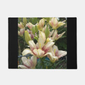Weiße Taglilien Fußmatte (Vorderseite)
