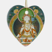 Weiße Tara-Verzierung Keramik Ornament (Rechts)