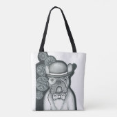 Weiße Taschentasche Sirs Bouledogue Tasche (Rückseite)