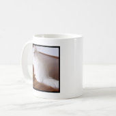 Weiße Tasse der persischen Katze (Vorderseite Links)