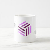Weiße Tasse des Imkers mit Lila Logo (Mittel)