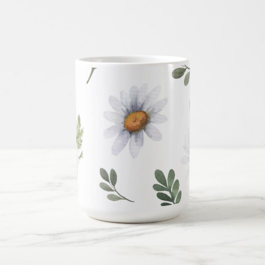 Weiße Tasse Kaffee, weiße Gänse (Mittel)