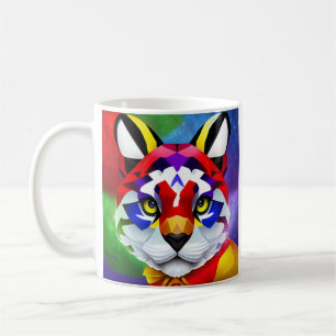 Weiße Tasse mit Alexanders Katze