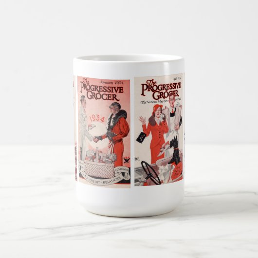 Weiße Tasse mit Emmett Watson art (Mittel)