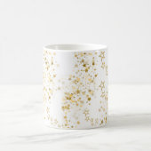 Weiße Tasse mit goldenen Sternen (Mittel)