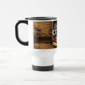 Weiße Tasse mit Holzoptik (Links)