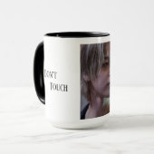 Weiße Tasse mit Jimin-Bild (Vorderseite Links)