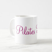Weiße Tasse | Pilates Lovers (Vorderseite Links)