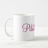 Weiße Tasse | Pilates Lovers (Links)