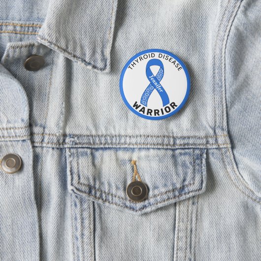 Weiße Taste für Schilddrüsenkrankheit Button (Beispiel)