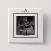 Weiße Taste zum 50. Jubiläum Button (Vorderseite)