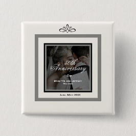 Weiße Taste zum 50. Jubiläum Button