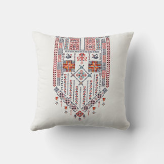 Weiße Tatreez Thobe Kunstwerk Muster Henna Dekorat Kissen