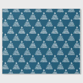 Weiße Taube auf dunkelblauer Freude Liebe Weihnach Geschenkpapier (Flach)