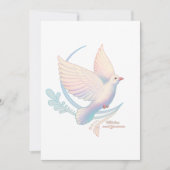 Weiße Taube Einladung (Vorderseite)