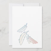 Weiße Taube Einladung (Rückseite)