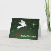 Weiße Taube Feiertagskarte (Vorderseite)