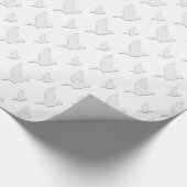 Weiße Taube Geschenkpapier (Ecke)